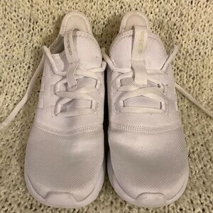 Adidas women’s white sneakers, size 6.5.